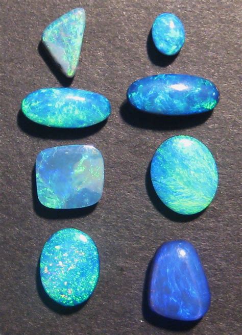 Beautiful Set Of Australian Opal Doublets Just Waiting To Be Set Into A