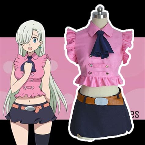 Anime The Seven Deadly Sins Cosplay Costumes Elizabeth Liones Cosplay