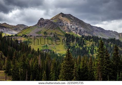 Stunningly Green Views Red Mountain Pass Stock Photo 2235091735