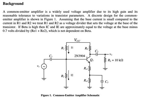 Common Emitter Amplifier Design Problems In Architecture