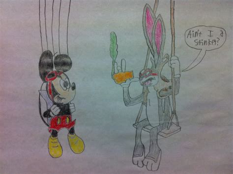 Mickey Mouse And Bugs Bunny By Majorstarlight On Deviantart