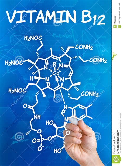 Chemical Formula Of Vitamin B12 Stock Photo Image Of Graphic Draw
