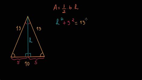 Usar O Teorema De Pitagoras Para Descobrir A Area De Um Triangulo