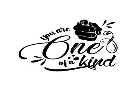 You Are One Of A Kind Graphic By Craftynerdco · Creative Fabrica