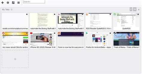 View Thumbnails Of Your Tabs And Organize Them With Panorama Tab Groups