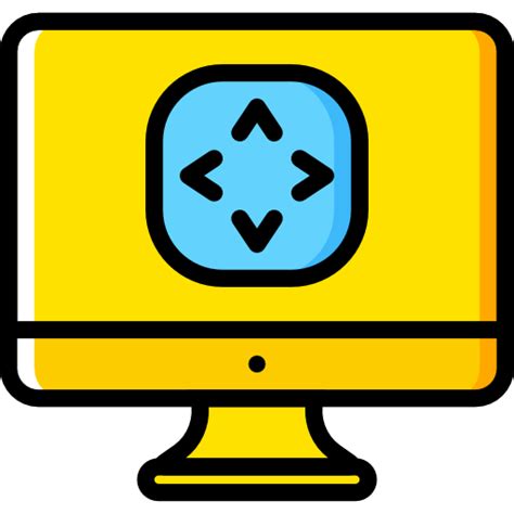 Monitor Icon Basic Miscellany Yellow