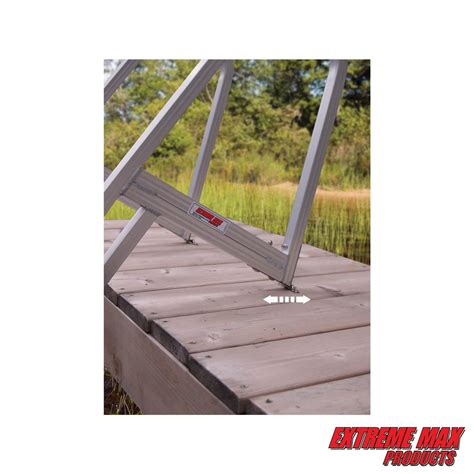 Extreme Max 30053383 Aluminum Pontoondock Ladder 5 Step
