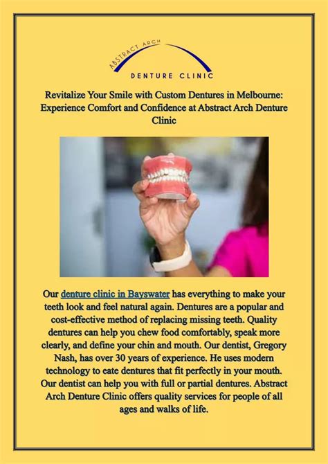 PPT Revitalize Your Smile With Custom Dentures In Melbourne