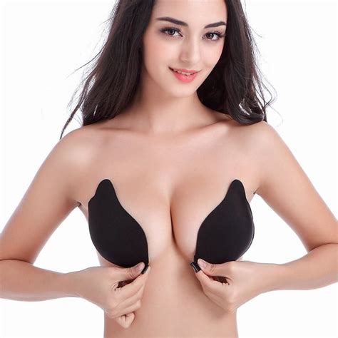 2017 Sexy Adhesive Bras Front Closure Beauty Stick On Push Up Bra Strapless Invisible Backless