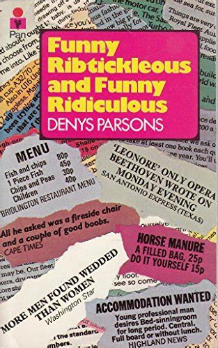 Funny Ribtickleous And Funny Ridiculous A Pan Original Denys Parsons Paperback 0330259059