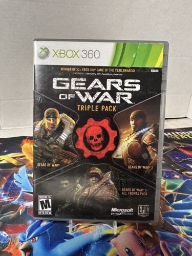 Gears Of War Triple Pack Microsoft Xbox 360 2011 Complete In Box Code