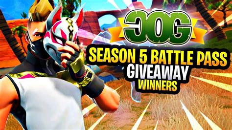 Some require that you spend cash in the fortnite store. Fortnite Season 5 Battle Pass Giveaway Winners! (10 # ...