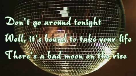Karaoke Bad Moon Rising Youtube