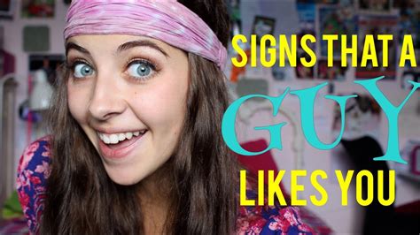 signs that a guy likes you youtube