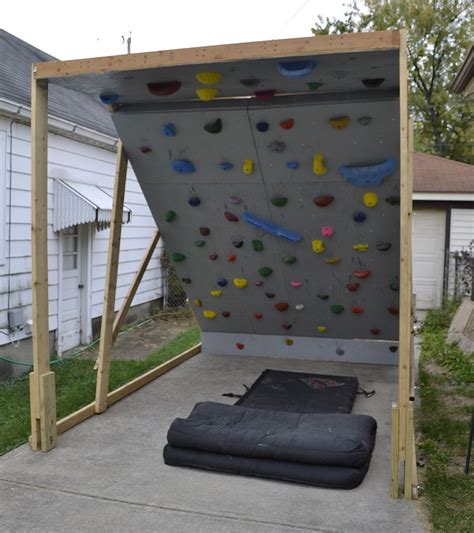 Building A Bouldering Wall Our Life Outside Diy Climbing Wall Home