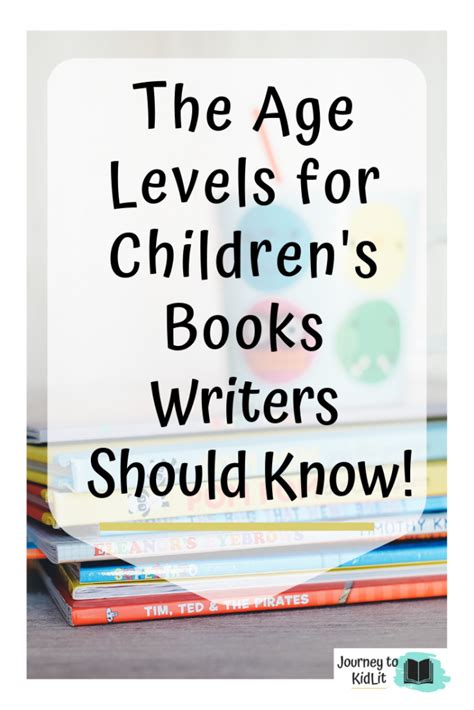 The Age Levels For Childrens Books You Should Know Journey To Kidlit