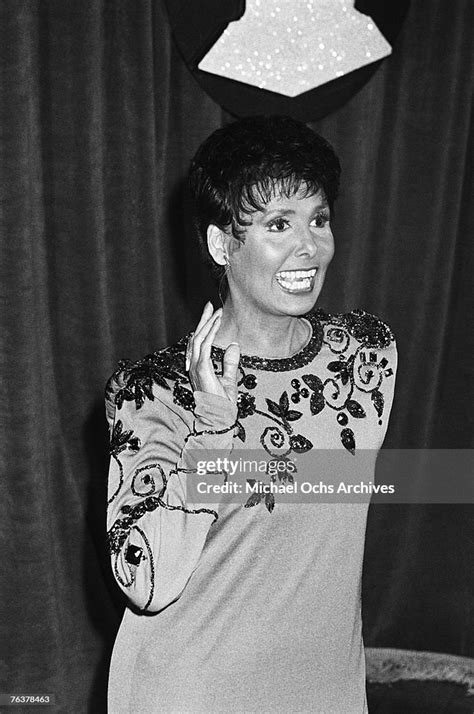 Singeractress Lena Horne Attends An Event In Circa The 1970s In