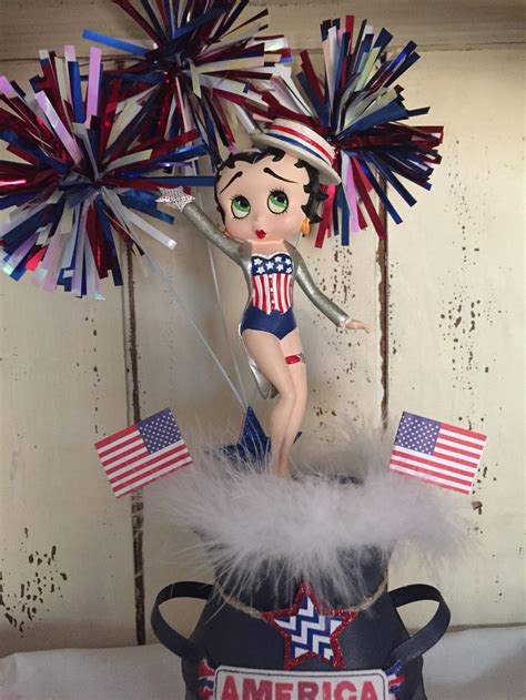 Miss Betty Boop USA Th Of July Centerpiece Etsy