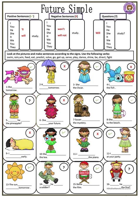 Future Simple Worksheet Free Esl Printable Worksheets Made By