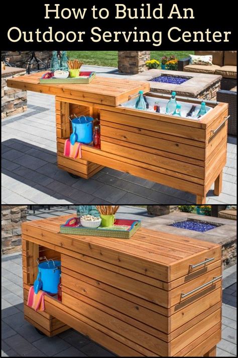 Enjoy serious backyard entertainment with an outdoor entertainment center serving bar. Build this multi-purpose sliding serving center for a fun ...