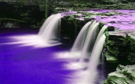 Purple Waterfall Waterfall Wallpaper Waterfall Beautiful Waterfalls