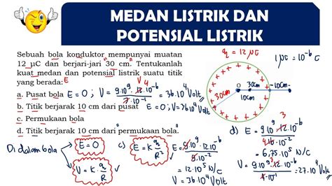 Potensial Listrik Dan Medan Listrik Dalam Bola Konduktor Listrik Statis Fisika Sma Kelas