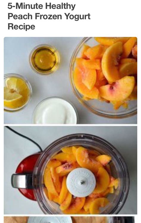 Minutes Healthy Frozen Peach Yogurt Musely