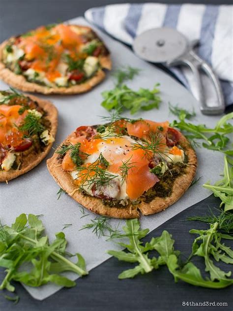 Poke several holes in the pouch and place it on the rock grate. 84th&3rd | Smoked Salmon Breakfast Pizza | Smoked salmon ...