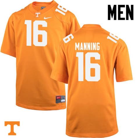 Mens 16 Peyton Manning Tennessee Volunteers Limited Football Orange