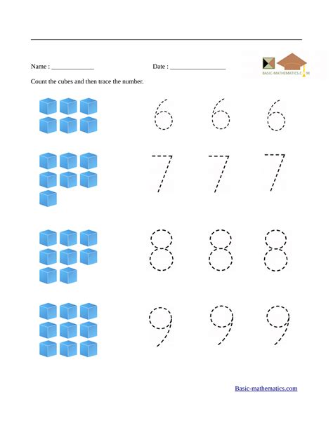 A collection of worksheets for calculus classes. Preschool Math Worksheets