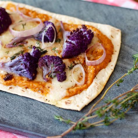 Sweet Potato Flatbread Pizza With Cauliflower Amy Gorin Nutrition