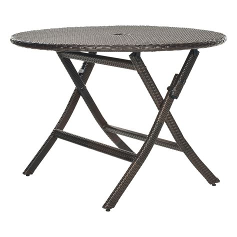 Ellis Round Folding Patio Dining Table Patio Dining Tables At Hayneedle