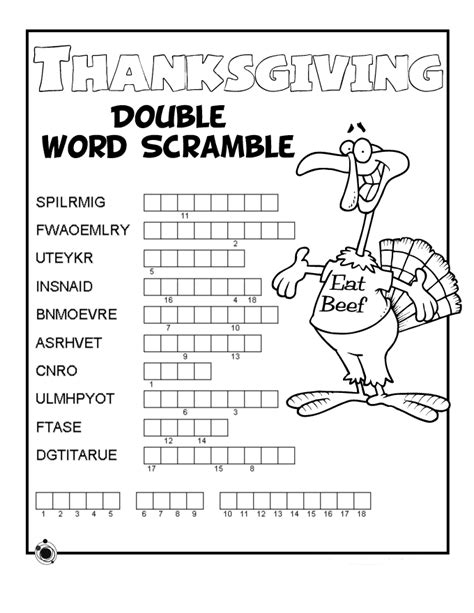 Free Printable Thanksgiving Games And Puzzles Printable Templates
