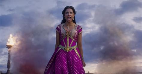 Aladdin Naomi Scott As Jasmine Performs Speechless On The Sets Of Guy Ritchies Remake