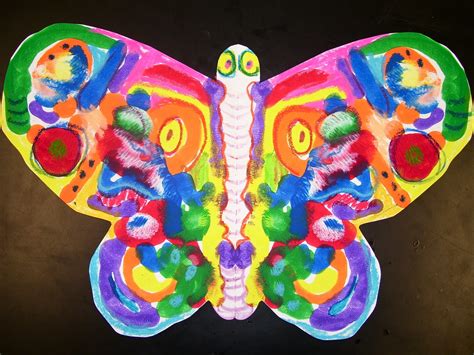 Experiments In Art Education Symmetrical Butterflies