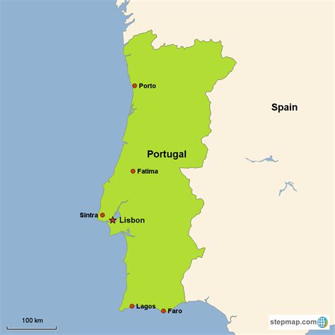 Portugal Map Of Europe United States Map