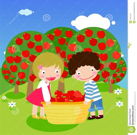 Maybe you would like to learn more about one of these? Picking apples stock vector. Illustration of sketch ...