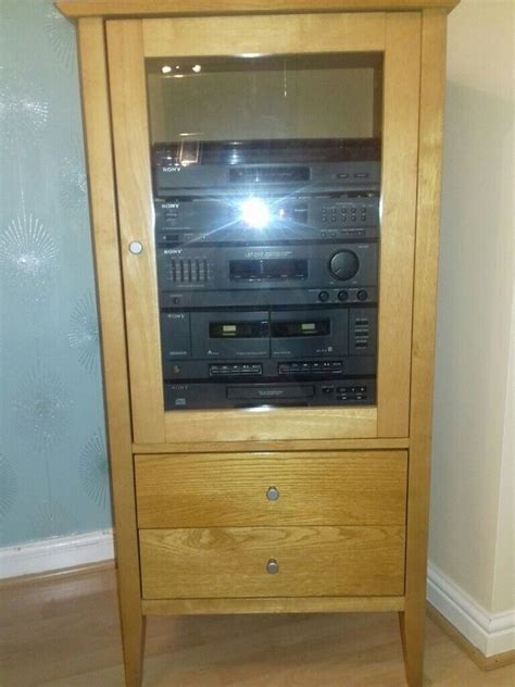 Sony Stereo System And Stereo Cabinet In Newport Gumtree