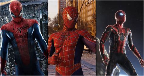 Spider Man Every Live Action Movie Spidey Suit Ranked Gambaran