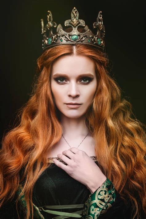 Ginger Queen By Black Bl00d Fantasy Queen Red Hair Fantasy Photography