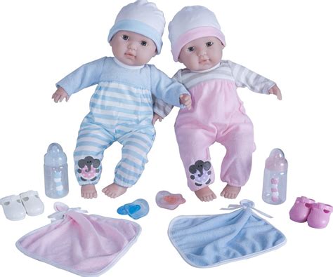 Berenguer Boutique Twins 15 Soft Body Baby Dolls 12 Piece T Set