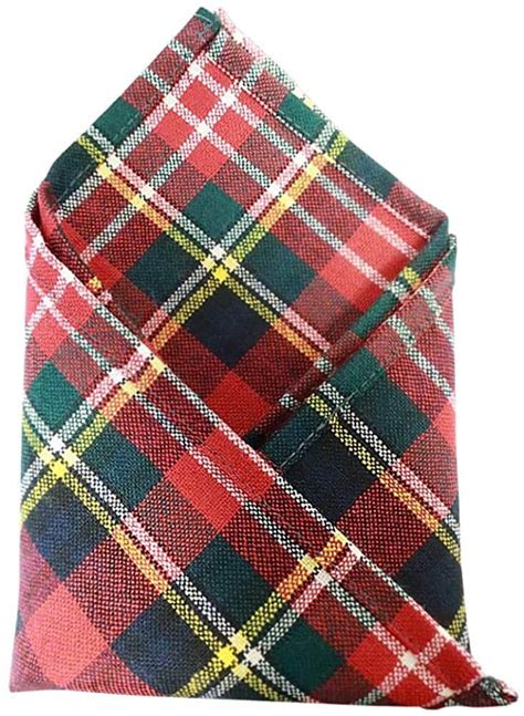 Gents Pure Wool Christie Tartan Pocket Square Made In Etsy