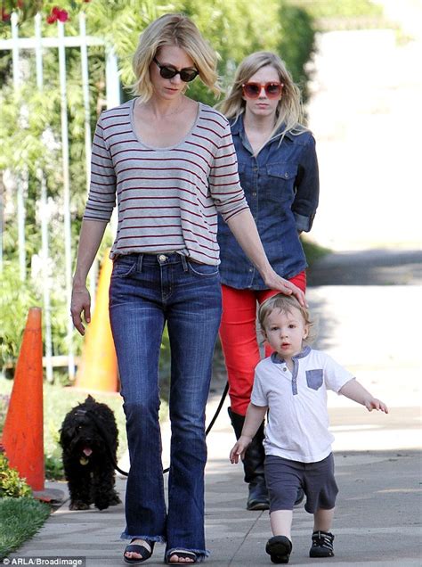 January Jones Opens Up About Xanders Mystery Father As She Models An