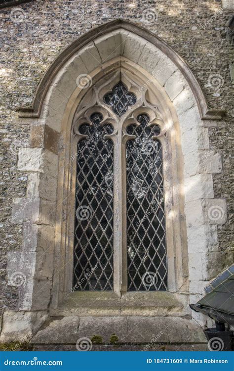 Old Gothic Arched Stone Window Stock Image Image Of Church Ancient