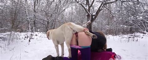 Outdoor Dog Blowjob And Sex