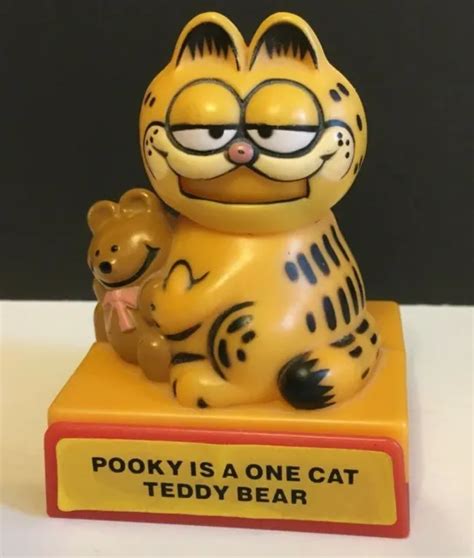 Vintage 1981 Garfield Characters Toy Pooky Is A One Cat Teddy Bear
