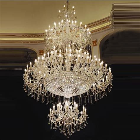 High Traditional Large Crystal Chandelier Great Room Elegant Chandelier