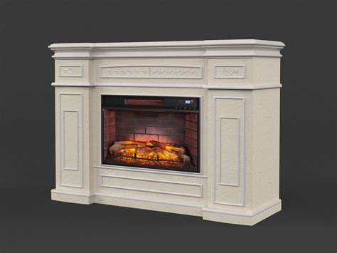 Electric Fireplace 3d Model Cgtrader