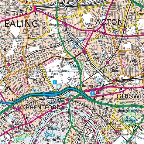 Os Map Of West London Landranger 176 Map Ordnance Survey Shop