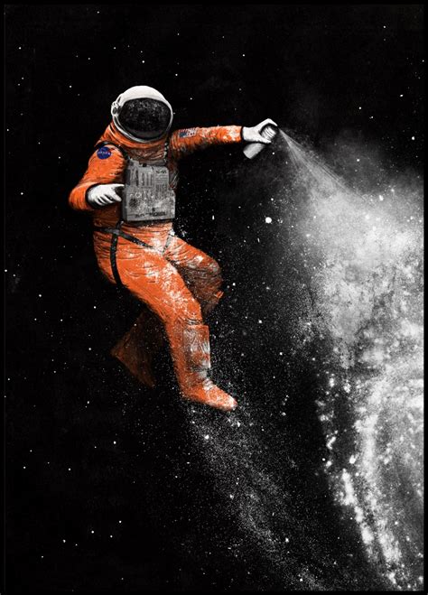 Astronaut Poster By Florent Bodart Posteryard Snygga Posters Online